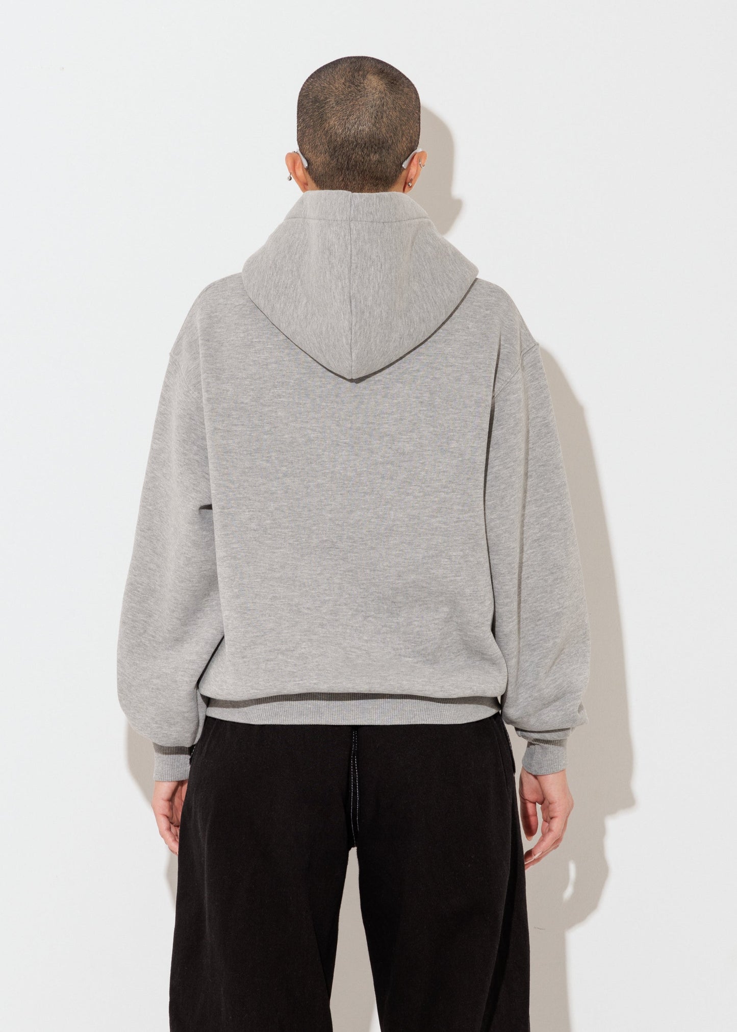 Perfect Hoodie Zip - Grigio Mélange - Unisex