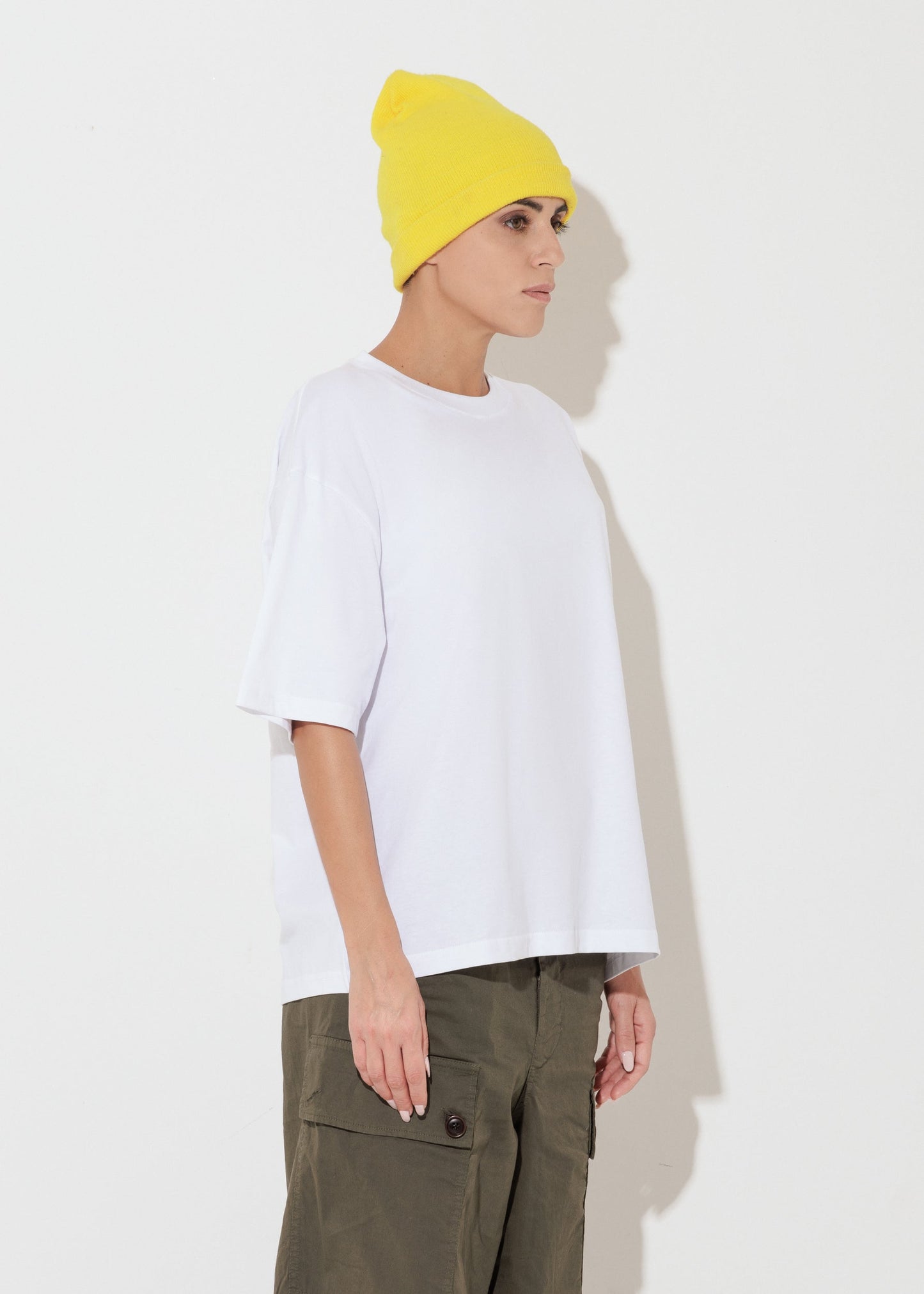 T-shirt Boxy - Panna - Unisex