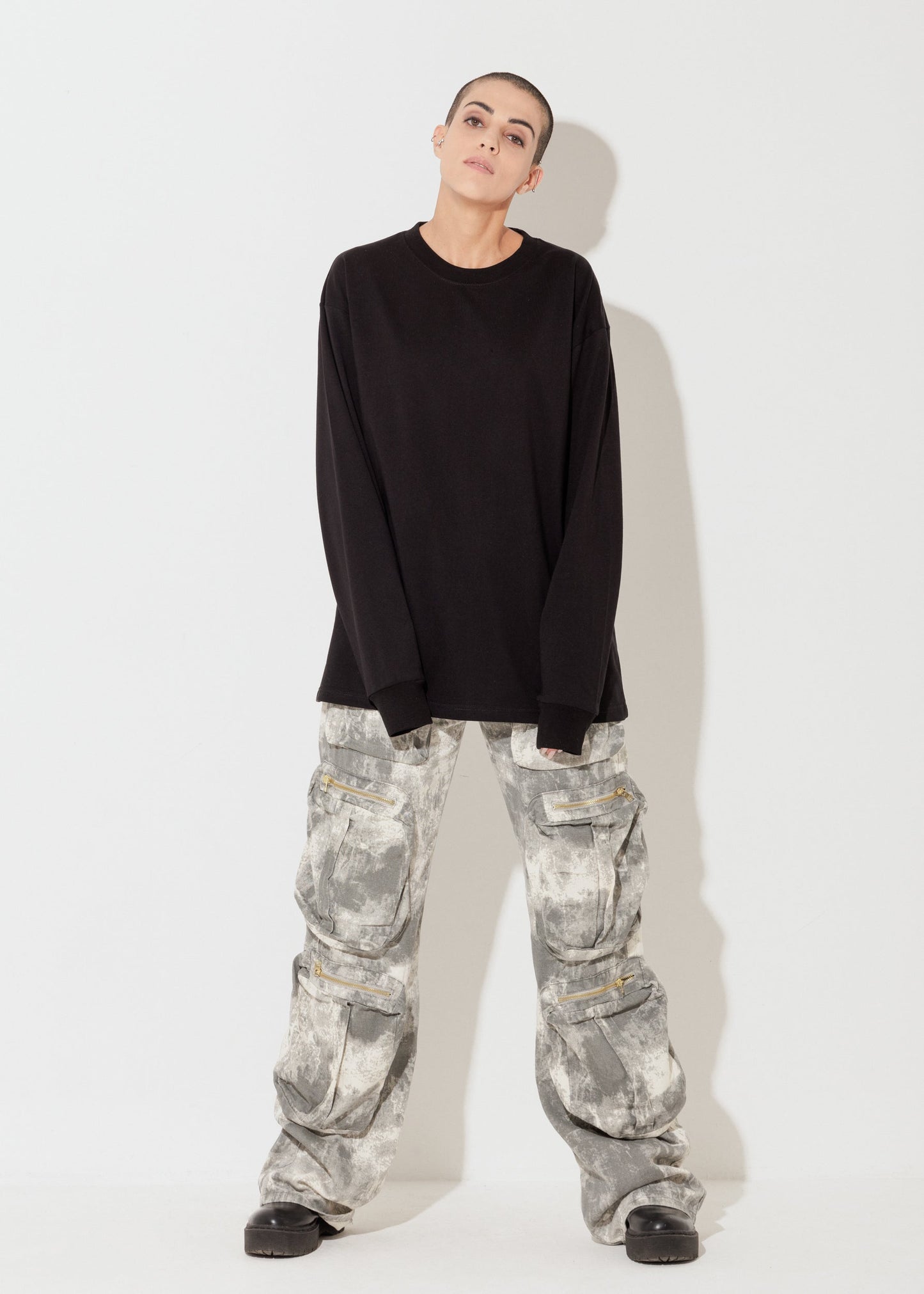 T-shirt Long Sleeve - Nero - Unisex