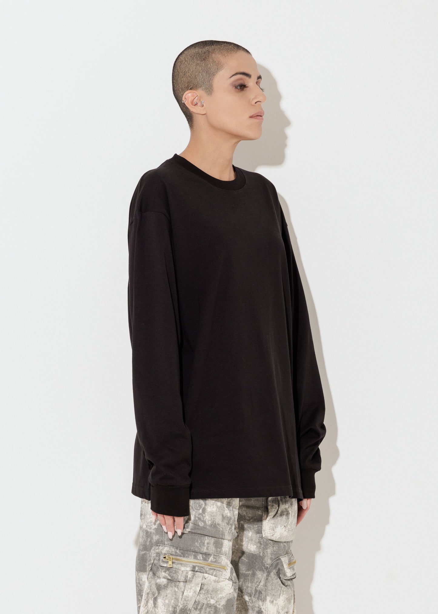 T-shirt Long Sleeve - Nero - Unisex